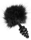 XR Brands Tailz Black Bunny Tail Anal Plug