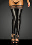Noir Handmade Power Wetlook Stockings - Sleek, Silky, and Sophisticated Noir Handmade