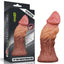 Lovetoy Nature Cock Dual Layer Huge ALIEN Silicone Butt Plug Dildo 7 Inch Lovetoy