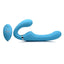 Strap U Mighty Rider 10X Strapless Strap On Blue Couples Vibrator With Remote Strap U