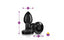 Viben Cheeky Charms Rechargeable Vibrating Metal Butt Plug With Remote Gunmetal Viben