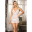 Showtime Rhiannon 2 Piece Womens Chemise and G String Panty White Showtime