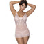 Exposed Lingerie Womens Lace Chemise and G-String Blush Exposed Lingerie