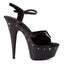 Ellie Shoes Rhinestone Platform Sandal Black 6 Inch Ellie Shoes