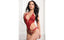 Gworld Lingerie Open Crotch Halter Laced Teddy 1 Piece