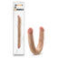 Blush Novelties Dr Skin Plus Posable Double Dong 14 Inch Flesh Blush Novelties