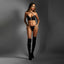 Fantasy Lingerie EDGE Longline Lace Bra & Panty Black Fantasy Lingerie