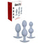 Adam & Eve VIBRA BALL TRIO Weighted Anal Training Set - Set of 3 Plugs Adam & Eve