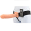 Loving Joy 8 Inch Vibrating Hollow Strap On Vanilla Loving Joy