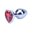 Precious Metals Heart Shaped Butt Plug Silver Precious Metals