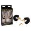 Fetish Fantasy Gold Deluxe Furry Cuffs Furry Restraints Black / Gold Pipedream