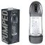 Shots toys PUMPED SonicPull USB Rechargeable Sucking & Vibrating Automatic Masturbator Gunmetal Grey / Clear Shots Toys