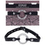 EDGE Interchangeable Ring Gag Mouth Gag Restraint With 2 Interchangeable Pieces Black Sportsheets