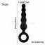 House Of Dasein Silicone Anal Dildo Butt Plug Set Bdsm Training Fetish - Black - 10Cm