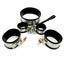 House Of Dasein Stainless Steel Locking Wrist Ankle Cuffs Collar Bdsm Fetish Kit - Male
