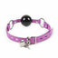 House Of Dasein Pink Blue Silicone Ball Gag Locking Bdsm Bondage Restraints - Pink