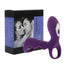 House Of Dasein Double Cock Clitoral Vibrator 10 Speeds Vibrating Penis Ring Couples - Purple