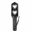 House Of Dasein Leather Studded Spanking Paddle Heart Shaped Slave Whip Bdsm Fetish - Black - Two Hearts