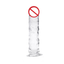 House Of Dasein Colourful Realistic Jelly Dildo Deep Throat Training Suction Cup Base - Clear - 18.5Cm