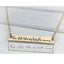 House Of Dasein Personalized Bar Necklace Stainless Steel Engraved Name Pendant Jewellery Bdsm - Silver