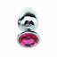House Of Dasein Stainless Steel Crystal Jewel Anal Plug Small - Rose