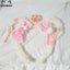House Of Dasein Plush Teddy Bear Ears Headband Lolita Ddlg Cosplay - White