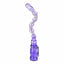 House Of Dasein Pink Purple Jelly Flexible Vibrating Anal Beads Pliable Butt Plug Vibrator - Purple