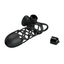 House Of Dasein Cock Cage 10 Speeds Clitoris Vibrator Elastic Net Sleeve Penis Ring - Black