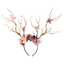 House Of Dasein Gothic Deer Antlers Flower Hair Band Christmas Cosplay - Light