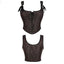 House Of Dasein Steampunk Retro Bustier Strap Vest Tank Top Coffee Corset 4Xl - S