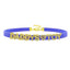 House Of Dasein Sexy Gold Color Letters Daddys Toy Choker Collar Necklace Men Women Ddlg Role Age Play Suede Leather Chocker Cosplay Jewelry - Royal Blue - 40Cm Plus 7Cm - 1-10 Custom Letters