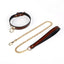 House Of Dasein Bondage Genuine Leather Collar Slave Bed Neck Restraint With Leash Bdsm Erotic Sex Toys For Women Couples Adult Games - Orange 1