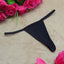 Women Sexy Thong Panties Night Spring Spandex Free Size Black Free size