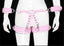 Adjustable PU Leather X-Harness Restraint Set with Cuffs - Playful Bondage Accessory(Pink)