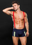 Envy Fireman Bottom With Suspenders 2 Piece Costume