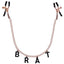 Sportsheets Sex & Mischief Brat Charmed Nipple Clamps With 45cm Chain Sportsheets