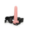 Shots Toys REALROCK Vibrating Hollow Strap On With Balls 23cm Shots Toys