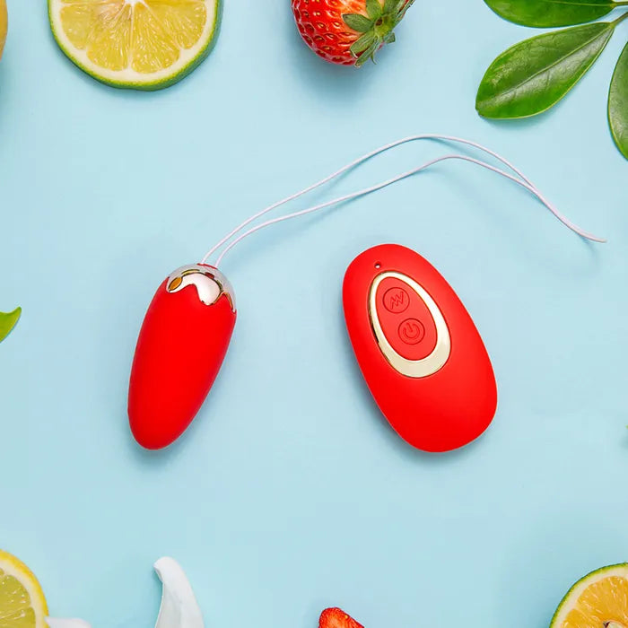 Maia SHORTCAKE USB Rechargeable Vibrating Egg Vibrator With Wireless Remote  - Lovva  LOVVA