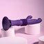 Playboy Pleasure HOPPY ENDING USB Rechargeable Thrusting Rabbit Vibrator Purple Playboy Pleasure