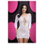 Lapdance Lace Off The Shoulder Mini Dress White