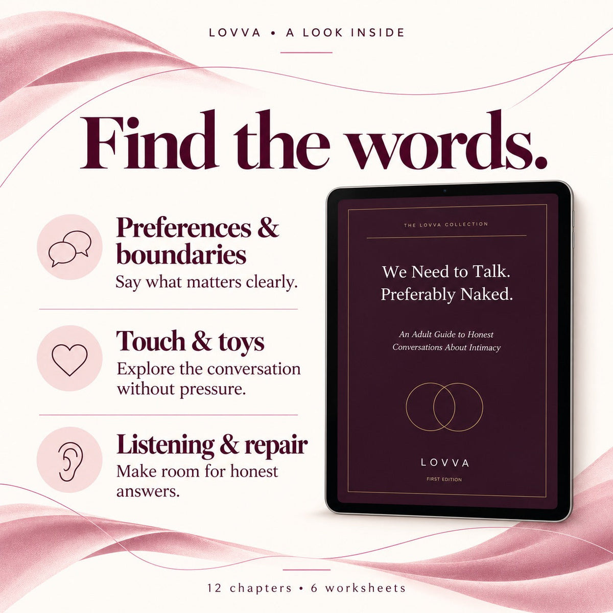 We Need to Talk. Preferably Naked.: An Adult Guide to Honest Conversations About Intimacy LOVVA