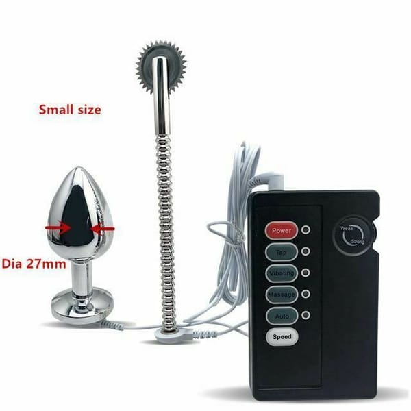 House Of Dasein Stainless Steel Butt Plug Wartenberg Wheel Red House of Dasein