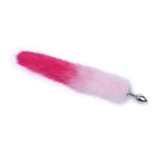 House Of Dasein Faux Fur Rainbow Tail Anal Plug Pink House of Dasein