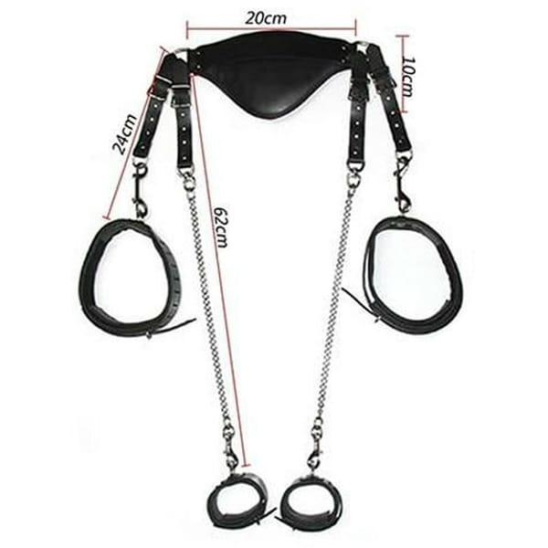 House of Dasein Open Leg Bondage Restraint Set Secondary image