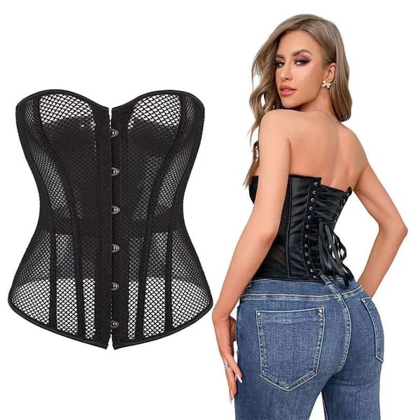 House Of Dasein Gothic Mesh Corset S House of Dasein