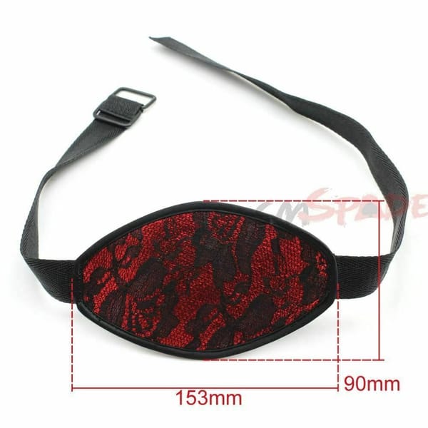 House of Dasein Lace Ball Gag Mask Red House of Dasein