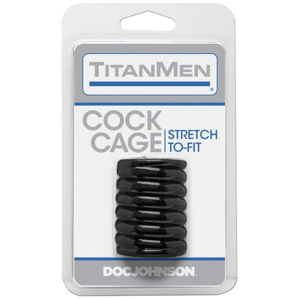TitanMen Cock Cage Black Clear TitanMen