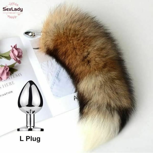 House Of Dasein Faux Fur Tail Butt Plug Mix L Secondary image
