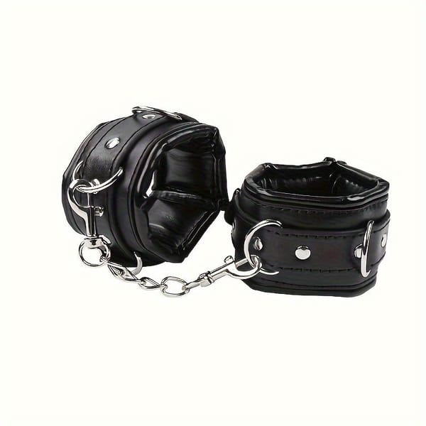 YLT Padded Bondage Cuffs Set Black YLT