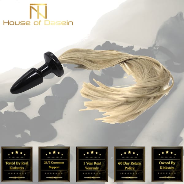 House Of Dasein Pony Tail Butt Plug Black Secondary image